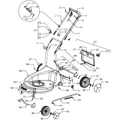 Masport Maxicut - 982613 - 1154904 - Main Assembly