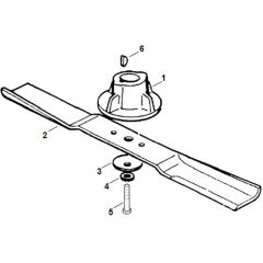 Viking MB140 - Engine - Blade - Parts Diagram