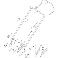 Viking MB248.4 - Handle - Parts Diagram