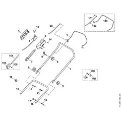 Viking MB3 R - Handle - Parts Diagram