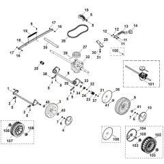 Viking MB455 BC - Chassis - Parts Diagram