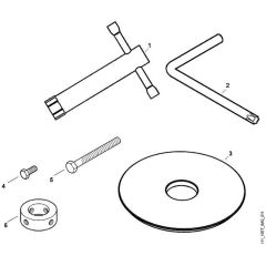 Viking MB455 BC - Tools - Parts Diagram