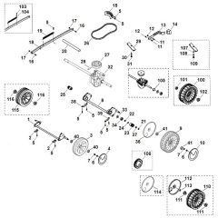 Viking MB455 E - Chassis - Parts Diagram