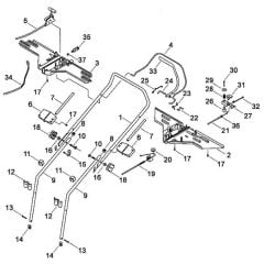 Viking MB455 - Handle 1 - Parts Diagram