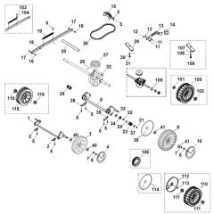 Viking MB455 M - Chassis - Parts Diagram