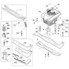 Viking MB505E - Engine - Blade - Parts Diagram