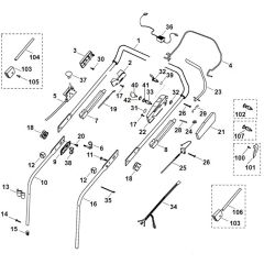 Viking MB505E - Handle - Parts Diagram