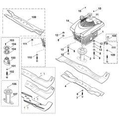 Viking MB505M - Engine - Blade - Parts Diagram