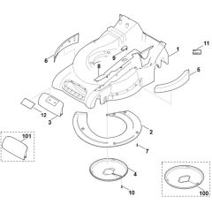 Viking MB545.0 - Housing - Parts Diagram