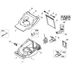 Viking MB555 M - Housing - Parts Diagram