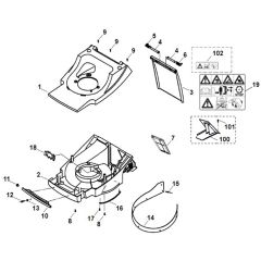 Viking MB555 PRO - Housing - Parts Diagram