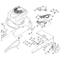 Viking MB6 RH - Drive - Parts Diagram