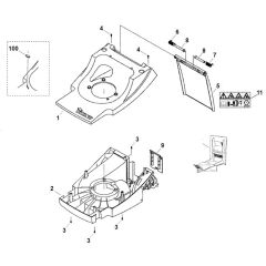 Viking MB 450 - Housing - Parts Diagram