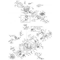 MC 846 - 2012-2015 - 204518003/M12 - Mountfield Chainsaw Engine Diagram