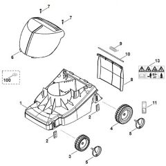 Viking ME340 - Housing - Chassis - Parts Diagram