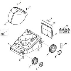 Viking ME360 - Housing - Chassis - Parts Diagram