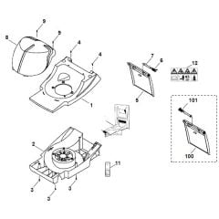 Viking ME400 - Housing - Parts Diagram