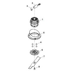 Viking ME410 - Engine - Blade - Parts Diagram