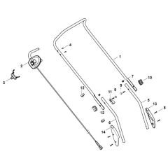 Viking ME410 - Handle - Parts Diagram