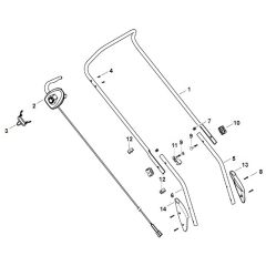 Viking ME443.0 - Handle - Parts Diagram