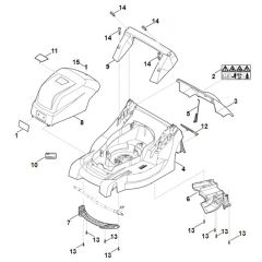 Viking ME443.1 - Housing - Parts Diagram