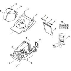 Viking ME450 M - Housing - Parts Diagram