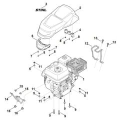 Stihl MH600.1 - Engine - Parts Diagram