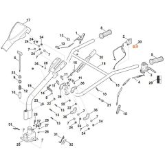 Stihl MH600.1 - Handle - Parts Diagram