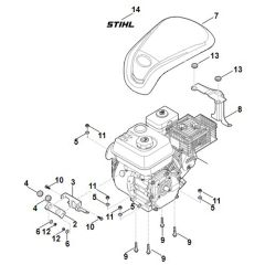 Stihl MH610.0 - Engine - Parts Diagram