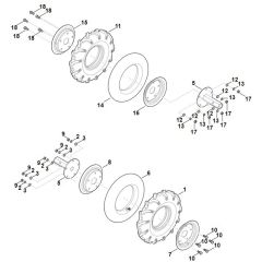 Stihl MH610.0 - Tyres - Parts Diagram