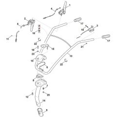 Stihl MH685.0 - Handle - Parts Diagram