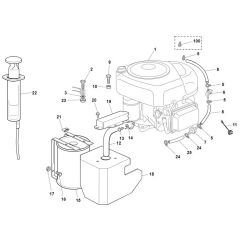 Viking MR345 - Engine - Parts Diagram