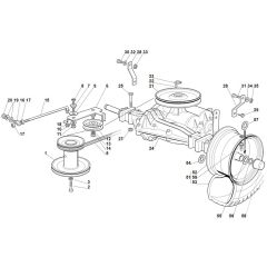 Viking MR345 - Gear Head - Parts Diagram