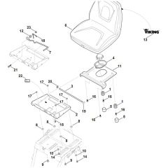 Viking MR4082.2 - Seat - Parts Diagram