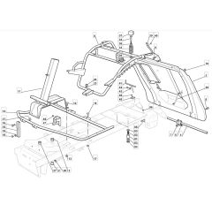 MR 13 29 - 2009 - 2T1132443/IM9 - Mountfield Ride On Mower Frame Diagram