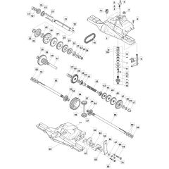 MR 13 29 - 2009 - 2T1132443/IM9 - Mountfield Ride On Mower Transmission Assy Diagram