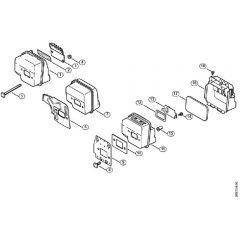 Genuine Stihl MS170 C-E / D - Muffler