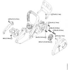 Genuine Stihl MS170 / U - Tightening torques