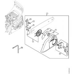 Genuine Stihl MS171 / F – Quick Chain Tensioner