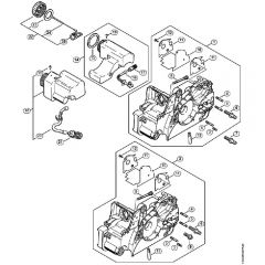 Genuine Stihl MS180 2-MIX / A - Motor Housing