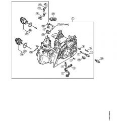 Genuine Stihl MS181 C-BE / A - Motor Housing