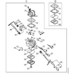 Genuine Stihl MS181 C-BE / T - Carburetor C1Q-S192