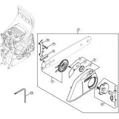 Genuine Stihl MS181 / K - Quick chain tensioner MS 181