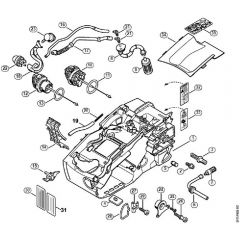 Genuine Stihl MS192 T / B – Motor housing