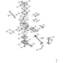 Genuine Stihl MS192 TC-E / K – Carburetor C1Q-S258, C1Q-S135, C1Q-S104