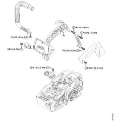 Genuine Stihl MS193 TC-E / P – Tightening torques