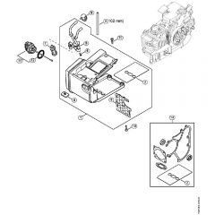 Genuine Stihl MS200 / C - Tank housing MS 200