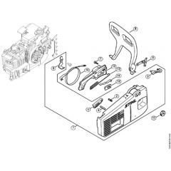 Genuine Stihl MS200 / E - Chain sprocket cover