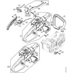 Genuine Stihl MS200 / G - Handle housing MS200