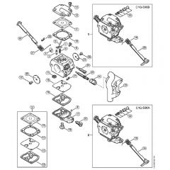 Genuine Stihl MS200 / K - Carburetor C1Q-S96 (41.2006), (19.2008)